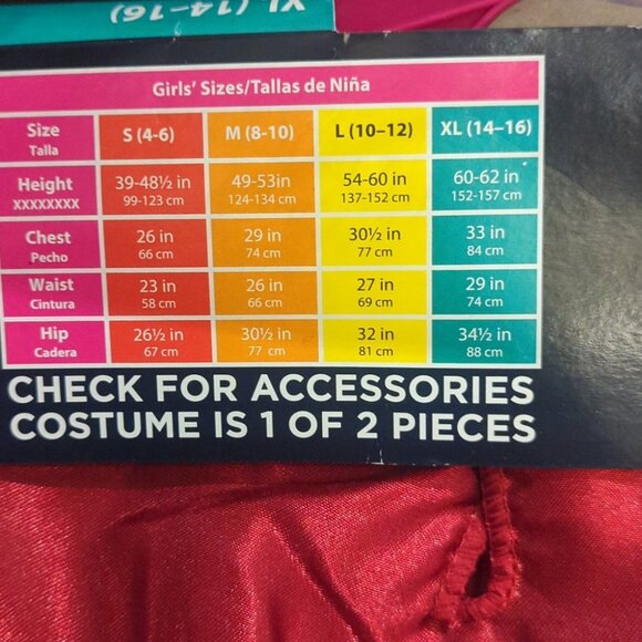 Teen Gothic Vampiress Kids Costume With Choker - Size XL 14-16 - Picture 6 of 7